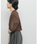 チュールスリーブニット