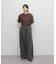 チュールスリーブニット