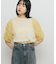 チュールスリーブニット