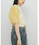 チュールスリーブニット