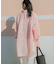 new basic　レーヨンシルクストライプオーバーシャツ