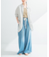 new basic　レーヨンシルクストライプオーバーシャツ