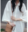 ハーフスリーブシアーワイドシャツ