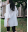 ハーフスリーブシアーワイドシャツ