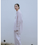 new basic　インドコットンサッカーストライプシャツ