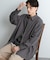 『ユニセックス』ブロードレギュラーカラールーズシャツ