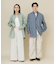 『ユニセックス』ブロードレギュラーカラールーズシャツ