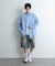 『ユニセックス』ブロードレギュラーカラールーズシャツ