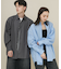 『ユニセックス』ブロードレギュラーカラールーズシャツ
