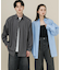 『ユニセックス』ブロードレギュラーカラールーズシャツ
