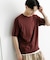 クルーネックニットショートスリーブTシャツ