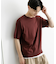 クルーネックニットショートスリーブTシャツ