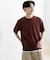 クルーネックニットショートスリーブTシャツ