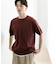 クルーネックニットショートスリーブTシャツ