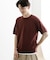 クルーネックニットショートスリーブTシャツ