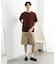 クルーネックニットショートスリーブTシャツ
