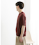 クルーネックニットショートスリーブTシャツ