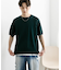 クルーネックニットショートスリーブTシャツ
