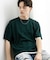 クルーネックニットショートスリーブTシャツ