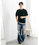 クルーネックニットショートスリーブTシャツ