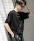 クルーネックニットショートスリーブTシャツ