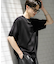 クルーネックニットショートスリーブTシャツ