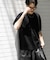 クルーネックニットショートスリーブTシャツ