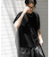 クルーネックニットショートスリーブTシャツ
