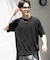 クルーネックニットショートスリーブTシャツ