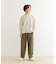 裏毛クルーネック切替スウェット(KIDS)