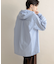 ストライプフーディールーズシャツ