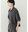 『ユニセックス』ダンボールポンチハーフジップショートスリーブTシャツ