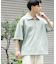 『ユニセックス』ダンボールポンチハーフジップショートスリーブTシャツ