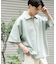 『ユニセックス』ダンボールポンチハーフジップショートスリーブTシャツ