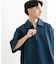 『ユニセックス』ダンボールポンチハーフジップショートスリーブTシャツ