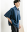 『ユニセックス』ダンボールポンチハーフジップショートスリーブTシャツ
