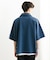 『ユニセックス』ダンボールポンチハーフジップショートスリーブTシャツ