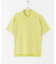 w cashmere　ブロックパターンポロシャツ