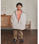 裏毛クルーネック切替スウェット(KIDS)