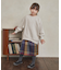 裏毛クルーネック切替スウェット(KIDS)