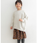 裏毛クルーネック切替スウェット(KIDS)