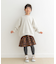 裏毛クルーネック切替スウェット(KIDS)