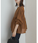コットンツイル2WAYギャザーブラウス