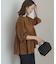 コットンツイル2WAYギャザーブラウス
