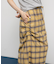 サイドデザインチェックスカート