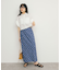 シアーチェックIラインスカート