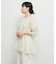 パネルラインシアーブラウス