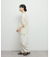 パネルラインシアーブラウス