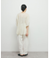 パネルラインシアーブラウス
