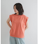 T／Cプレーティング天竺フリルTシャツ